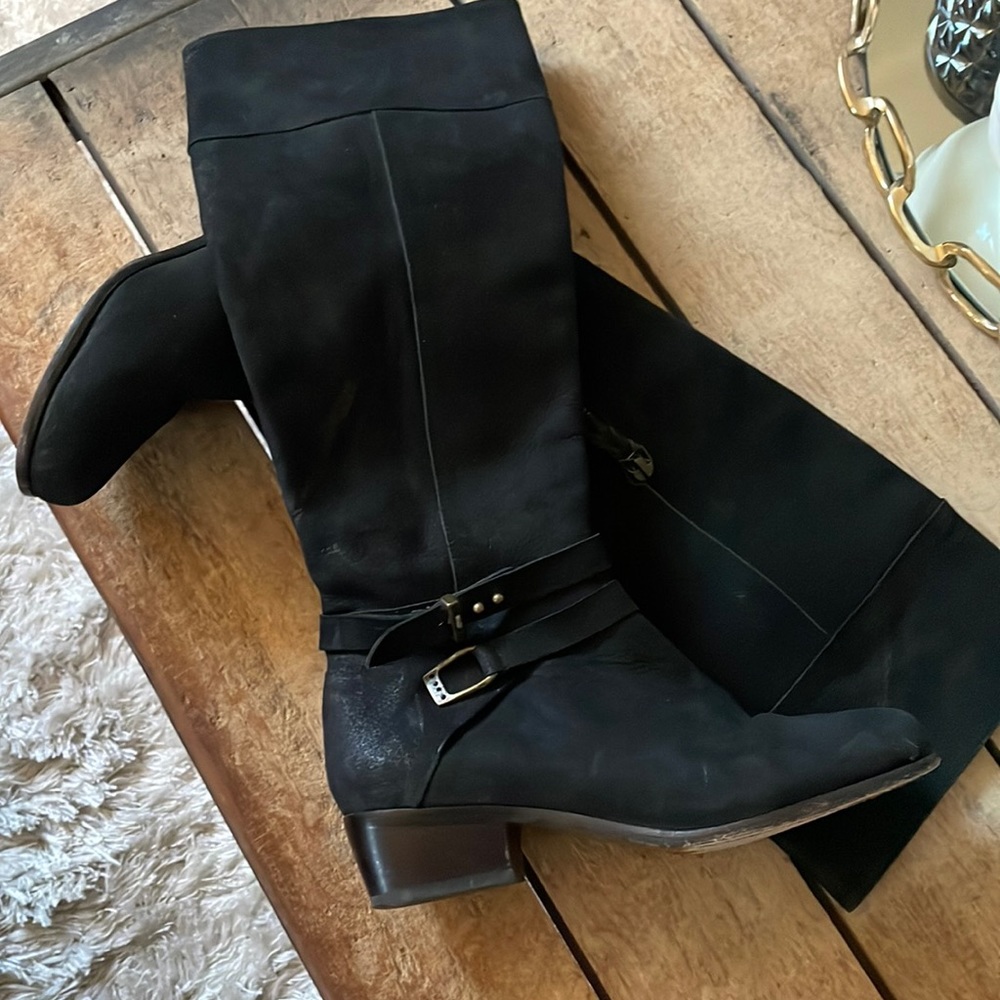 Joie brushed suede leather boot